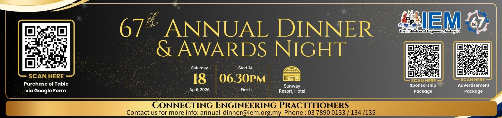 67th Annual Dinner & Awards Night